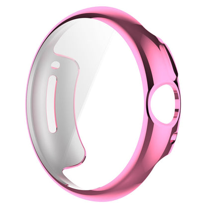 Godt Google Pixel Watch Cover med Skærmbeskytter i Silikone - Pink#serie_5