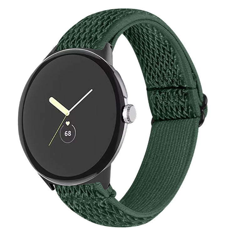 Rigtigt sejt Google Pixel Watch Nylon Rem - Grøn#serie_7