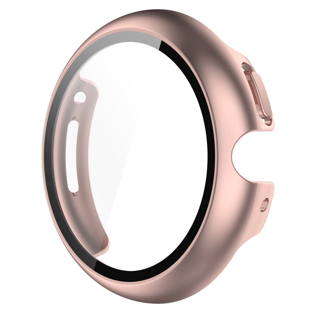 Super Flot Google Pixel Watch Cover med Skærmbeskytter i Plastik og Hærdet Glas - Pink#serie_4