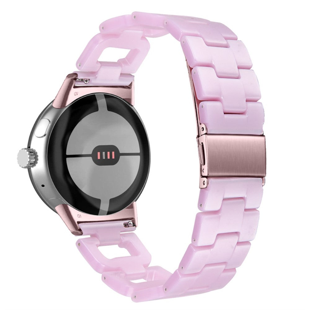 Super slidstærk Google Pixel Watch Plastik Rem - Pink#serie_4