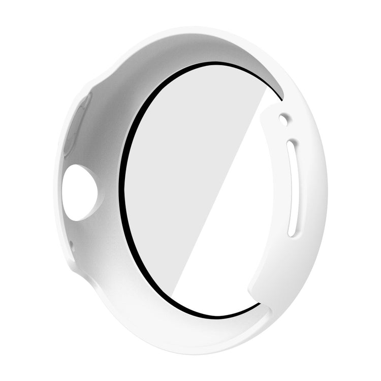 Super Fed Google Pixel Watch Cover med Skærmbeskytter i Plastik og Hærdet Glas - Hvid#serie_2