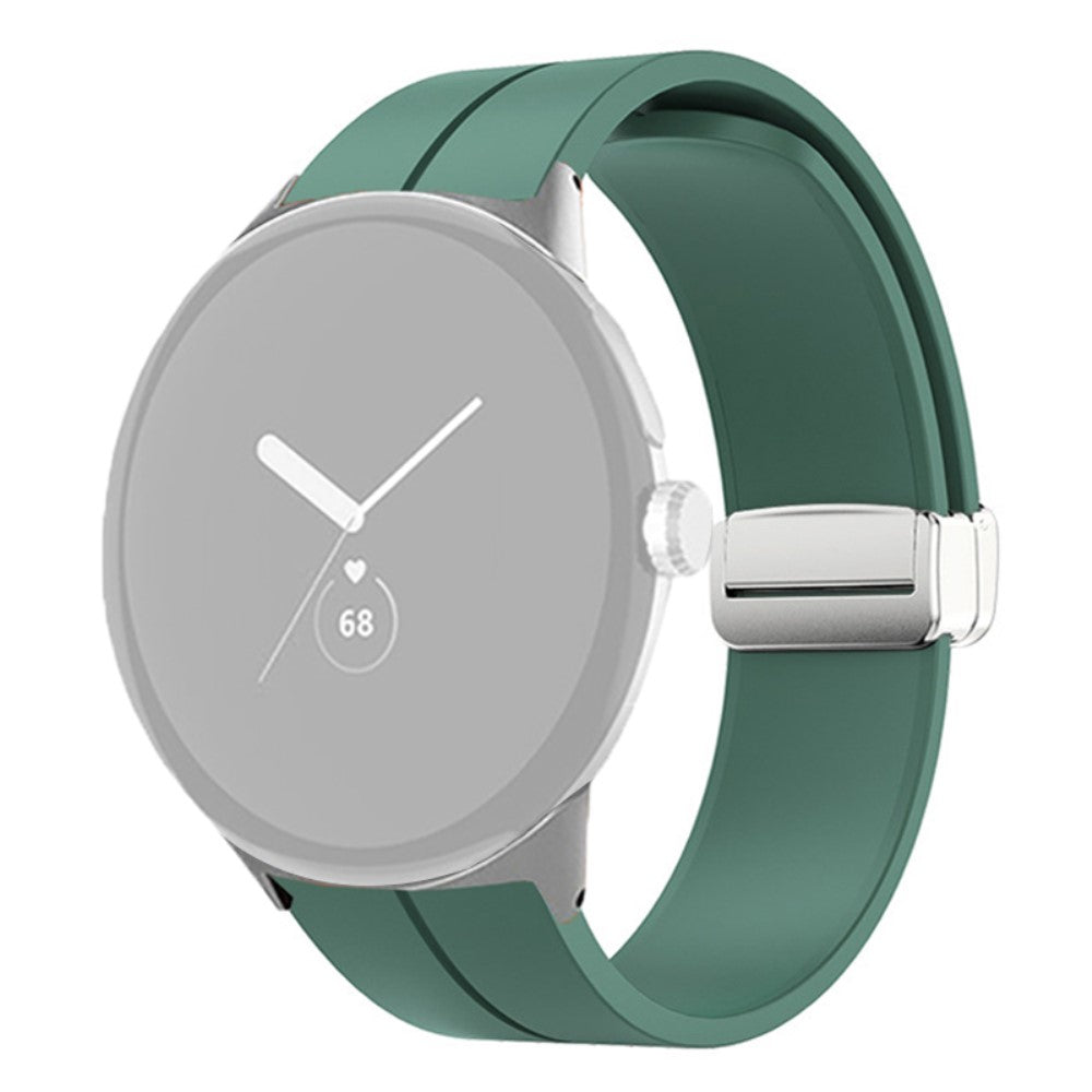 Rigtigt nydelig Google Pixel Watch Silikone Rem - Grøn#serie_23