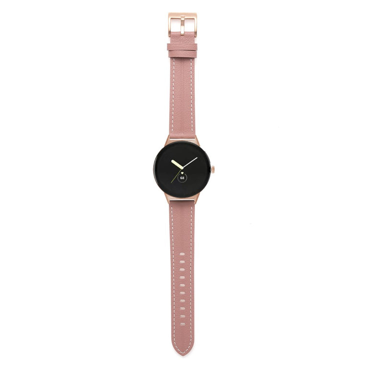 Helt vildt rart Google Pixel Watch Ægte læder Rem - Pink#serie_6