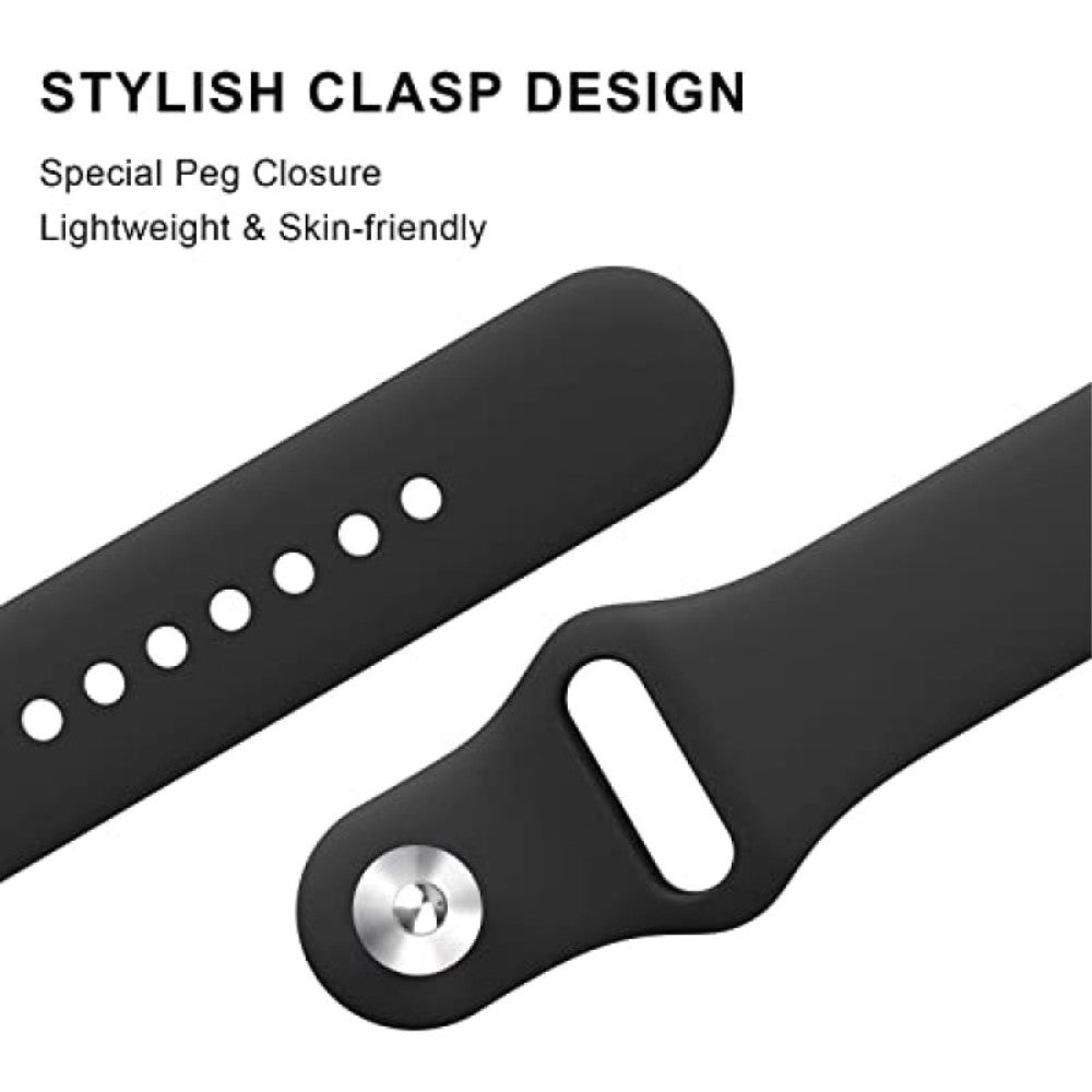 Helt vildt fint Google Pixel Watch Silikone Rem - Sølv#serie_10