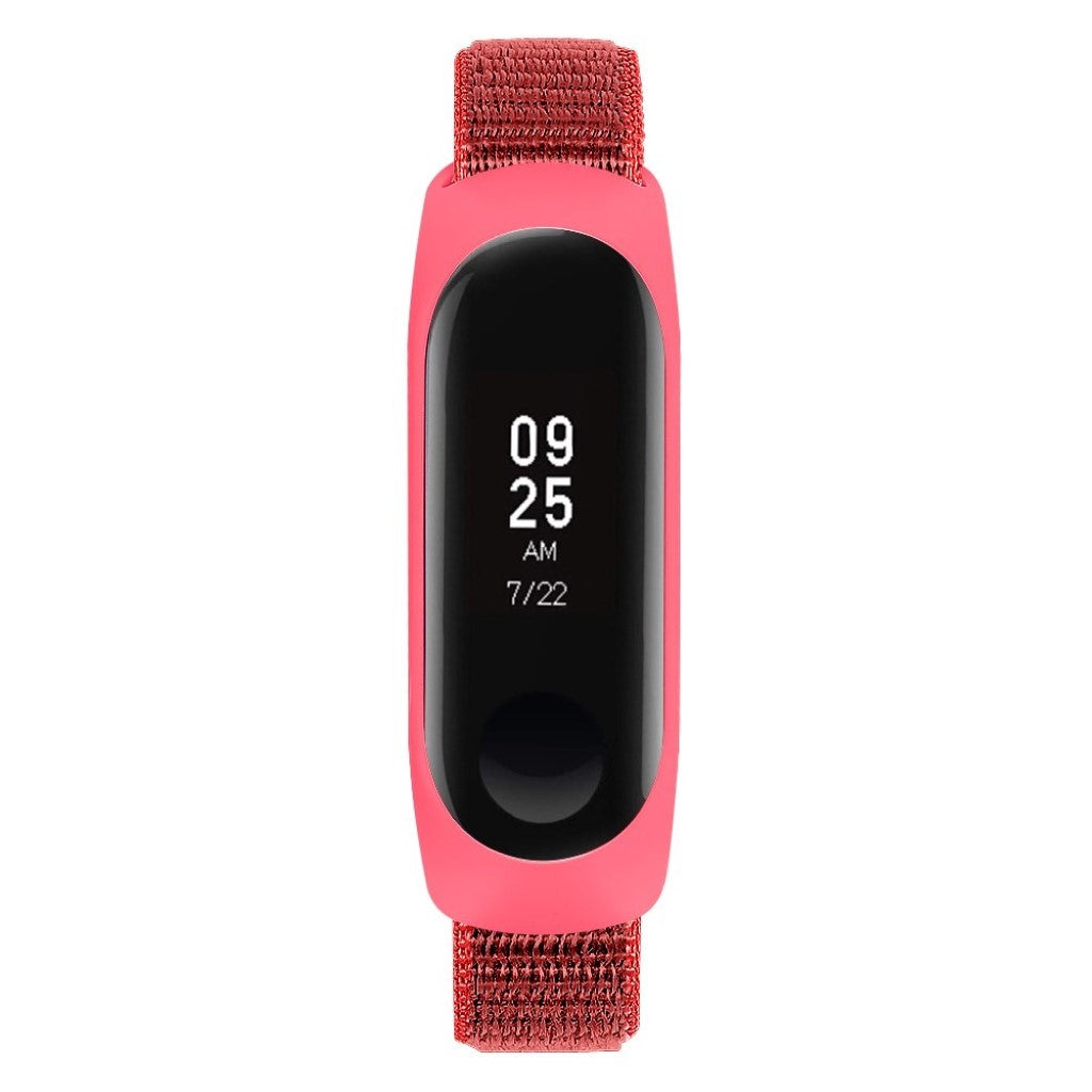 Smuk Xiaomi Mi Smart Band 4 / Xiaomi Mi Band 3 Nylon Rem - Rød#serie_8