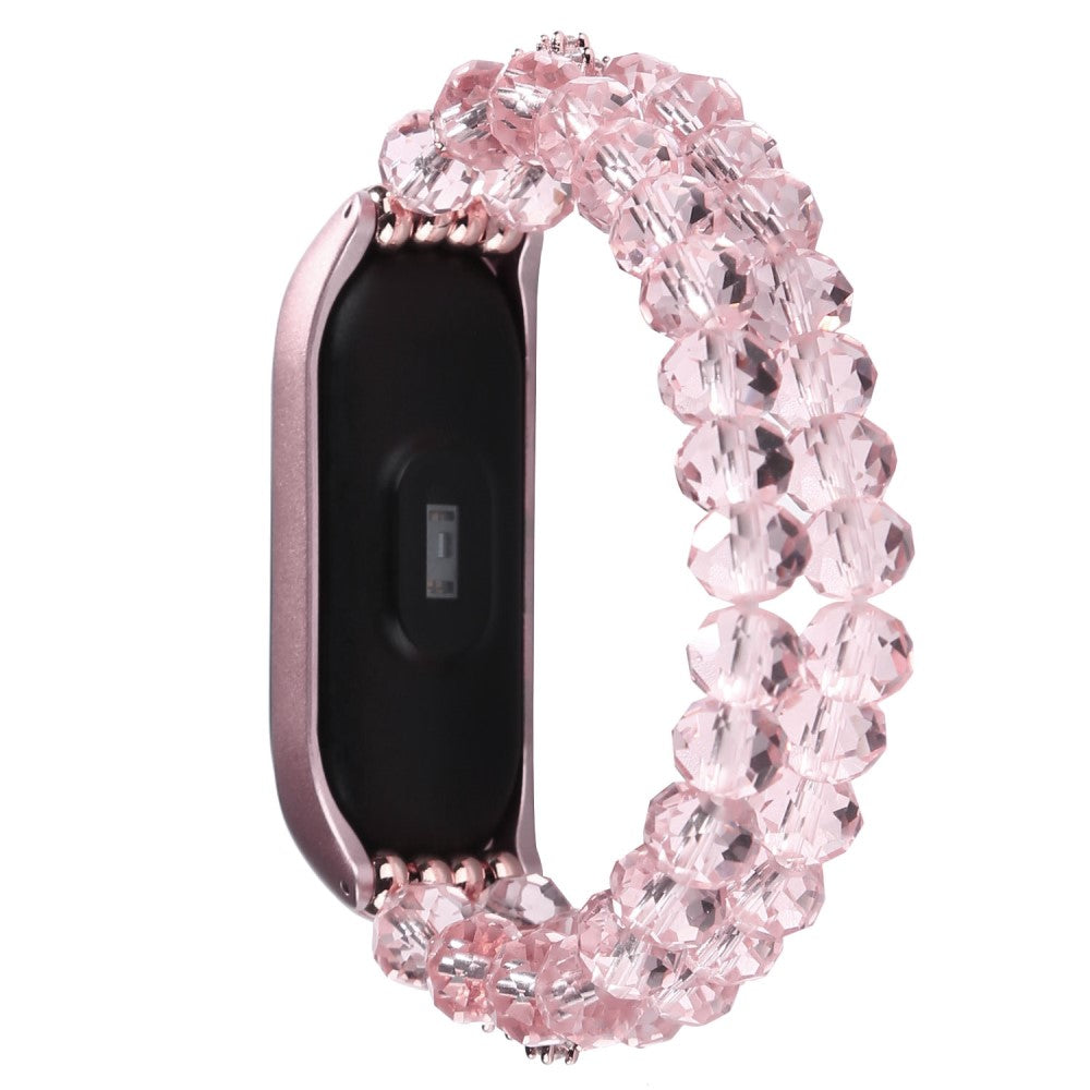 Fint Xiaomi Mi Smart Band 6 / Xiaomi Mi Band 5 Rhinsten Rem - Pink#serie_1