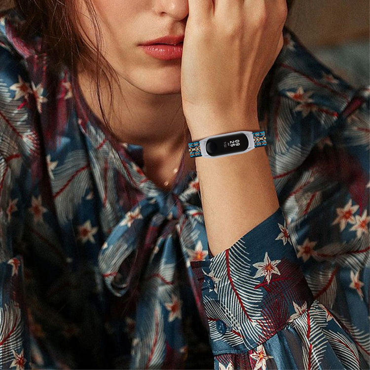 Sejt Xiaomi Mi Smart Band 6 / Xiaomi Mi Band 5 Stof Urrem - Grøn#serie_1