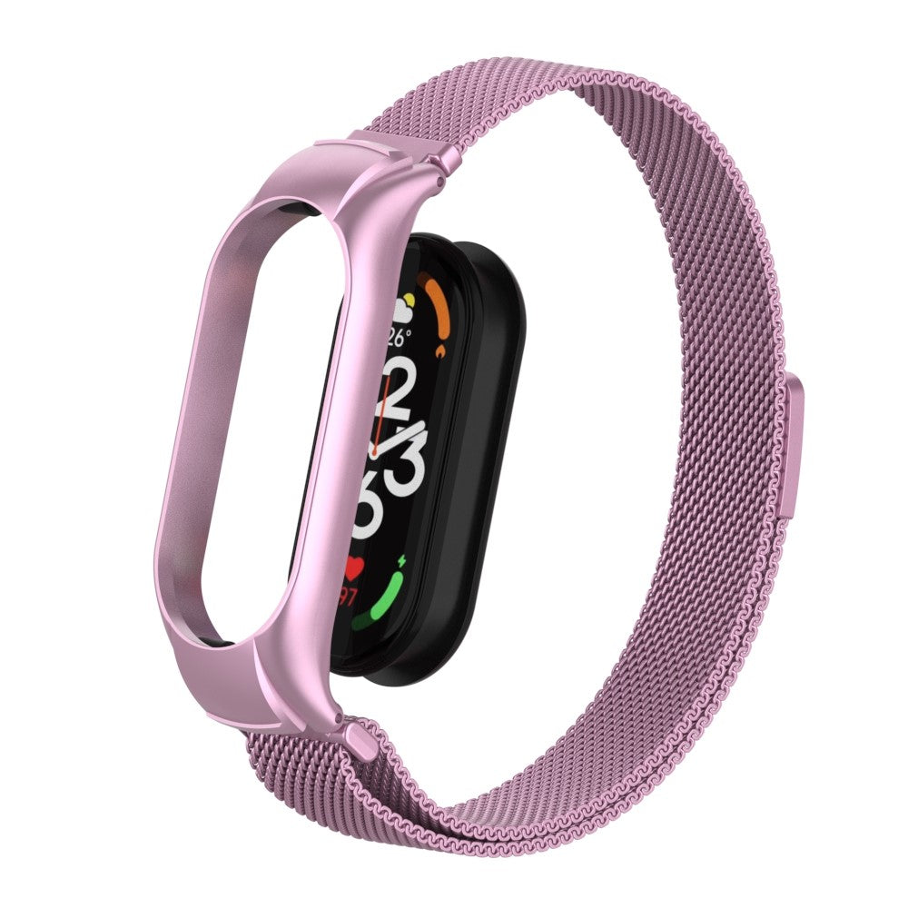 Mega holdbart Xiaomi Mi Band 7 Metal Rem - Pink#serie_9