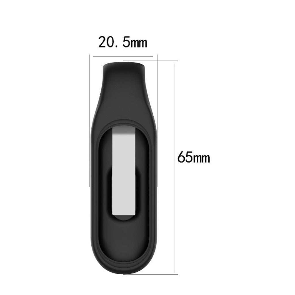 Rigtigt Flot Xiaomi Mi Smart Band 4 / Xiaomi Mi Band 3 Silikone Cover - Sort#serie_1