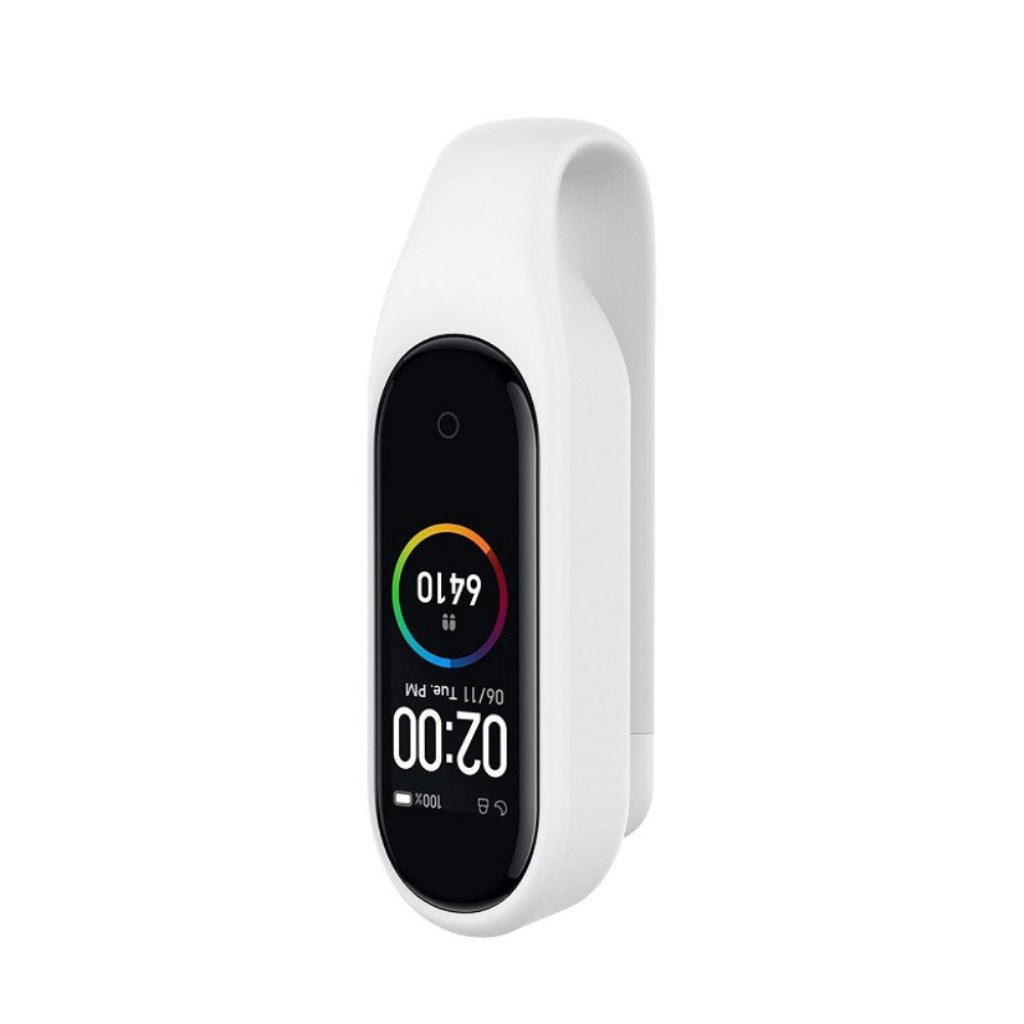 Rigtigt Flot Xiaomi Mi Smart Band 4 / Xiaomi Mi Band 3 Silikone Cover - Hvid#serie_2