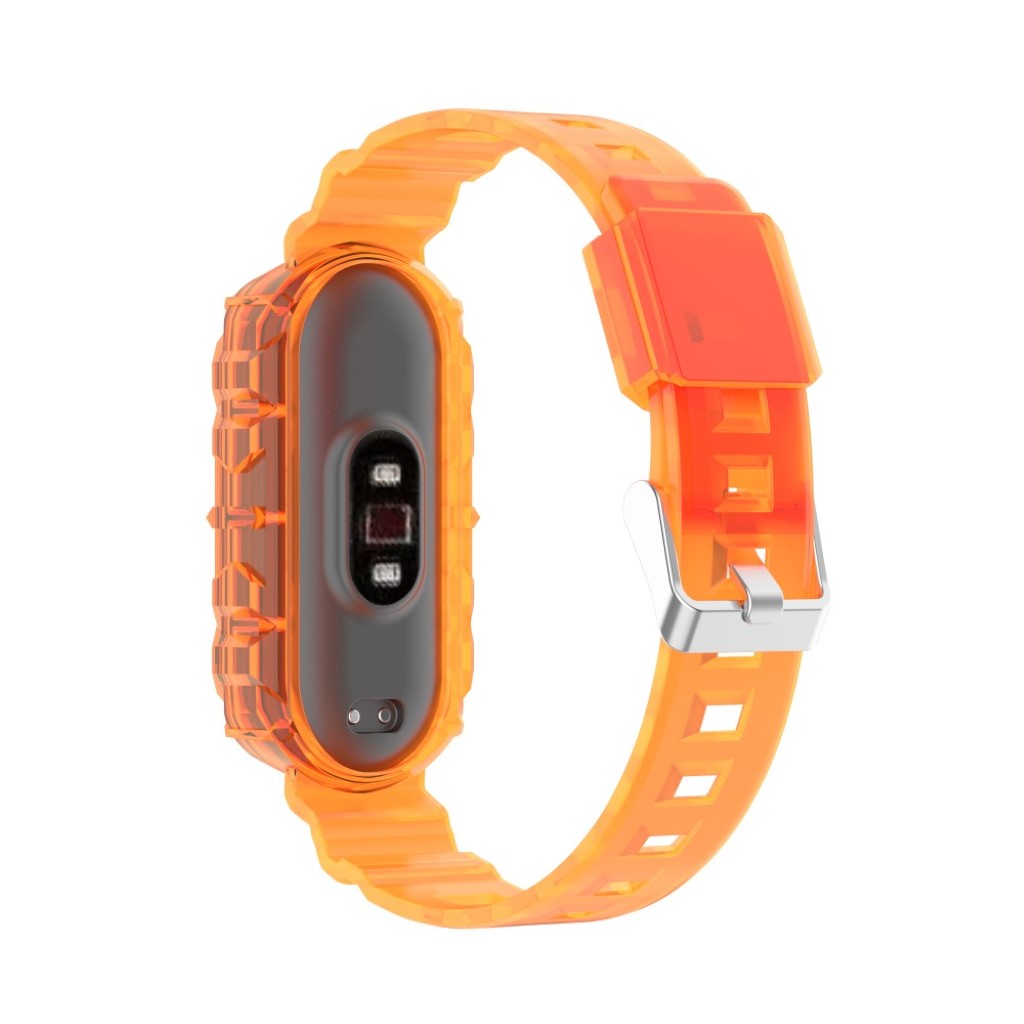 Fint Xiaomi Mi Smart Band 4 / Xiaomi Mi Band 3 Silikone Rem - Orange#serie_2