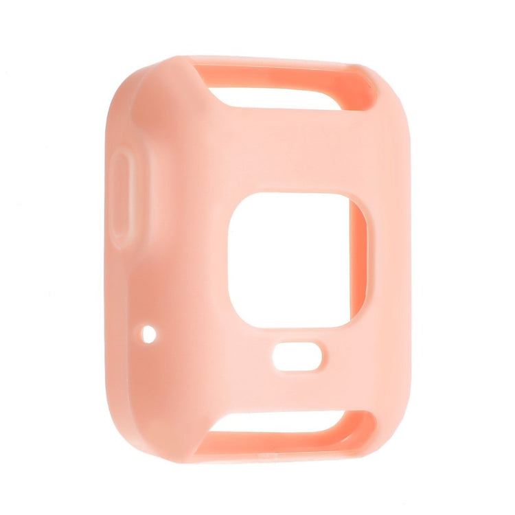 Rigtigt Godt Xiaomi Redmi Watch Cover med Skærmbeskytter i Silikone - Pink#serie_1