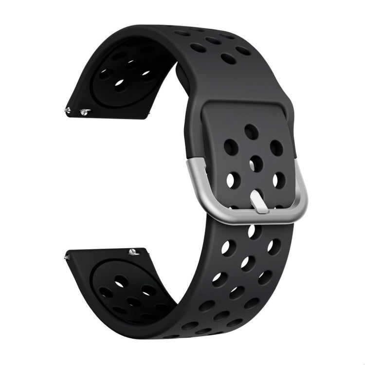 Meget fed Fitbit Versa 2 Silikone Rem - Sort#serie_1