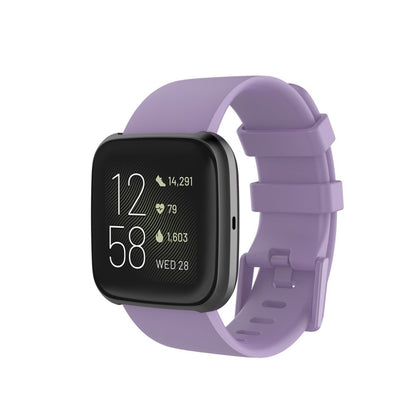 Vildt sejt Fitbit Versa 2 / Fitbit Versa Lite Silikone Rem - Størrelse: S - Lilla#serie_12
