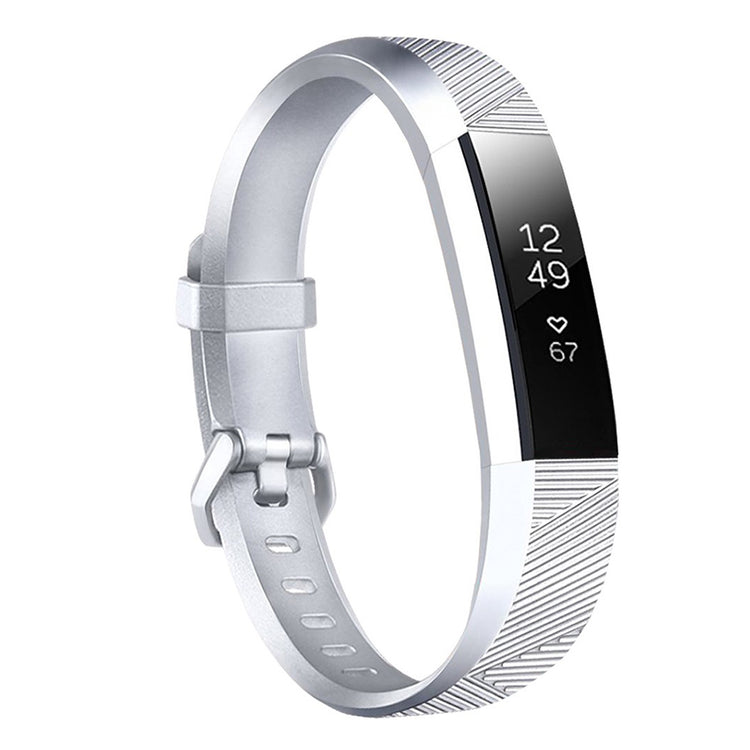 Super fantastisk Fitbit Alta Silikone Rem - Sølv#serie_1