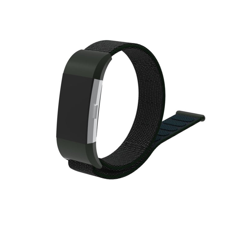 Smuk Fitbit Charge 2 Nylon Rem - Grøn#serie_2