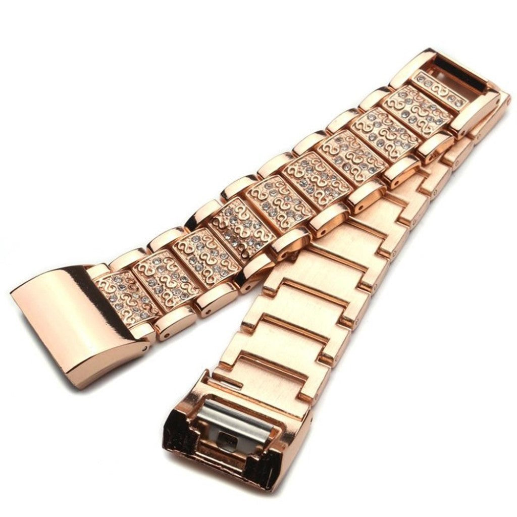 Meget flot Fitbit Charge 2 Metal Rem - Sort#serie_1