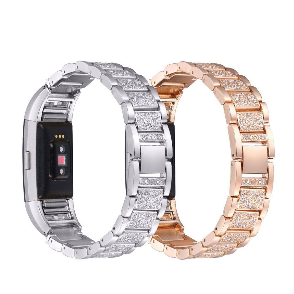 Meget flot Fitbit Charge 2 Metal Rem - Sort#serie_1
