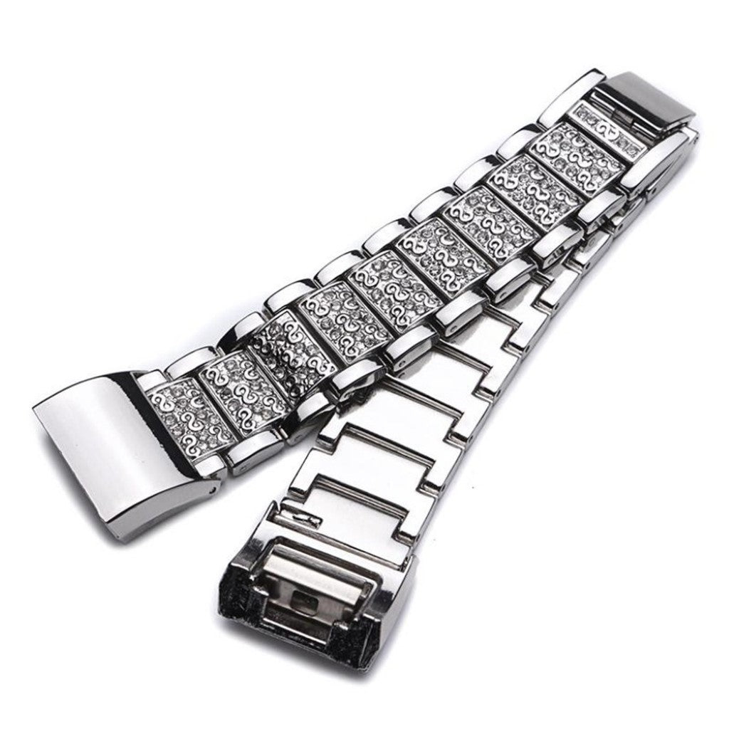 Meget flot Fitbit Charge 2 Metal Rem - Sølv#serie_2