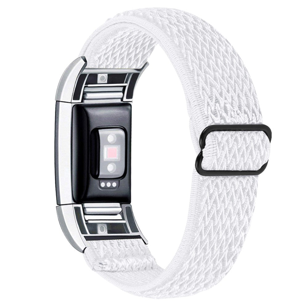 Rigtigt rart Fitbit Charge 2 Nylon Rem - Hvid#serie_1