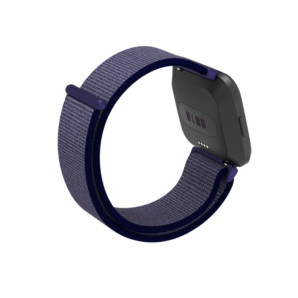 Super hårdfør Fitbit Versa Nylon Rem - Blå#serie_3