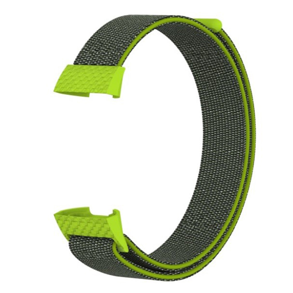 Pænt Fitbit Charge 3 Nylon Rem - Grøn#serie_6