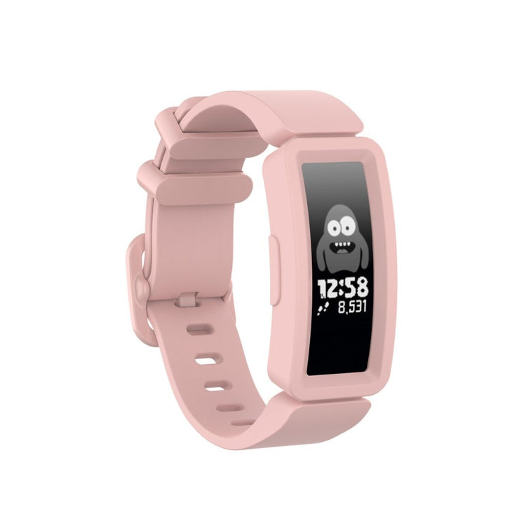 Rigtigt hårdfør Fitbit Inspire Silikone Rem - Pink#serie_4