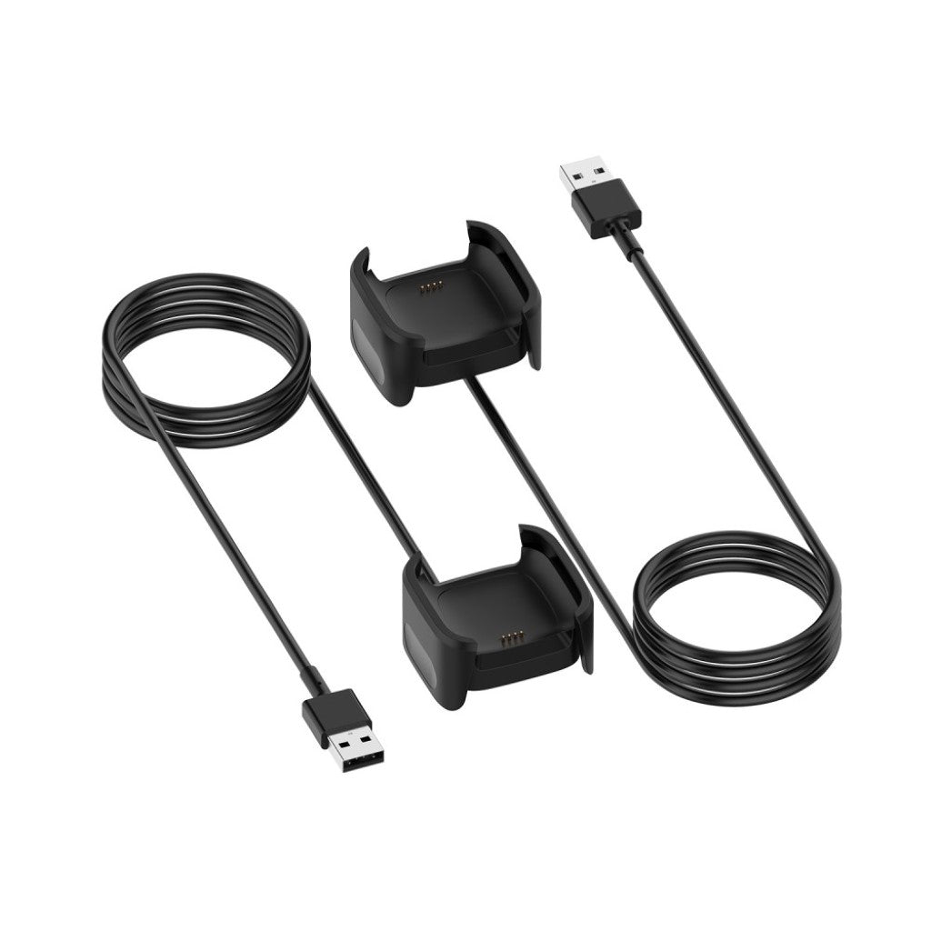 Fitbit Versa 2 USB Opladningskabel - Sort#serie_4