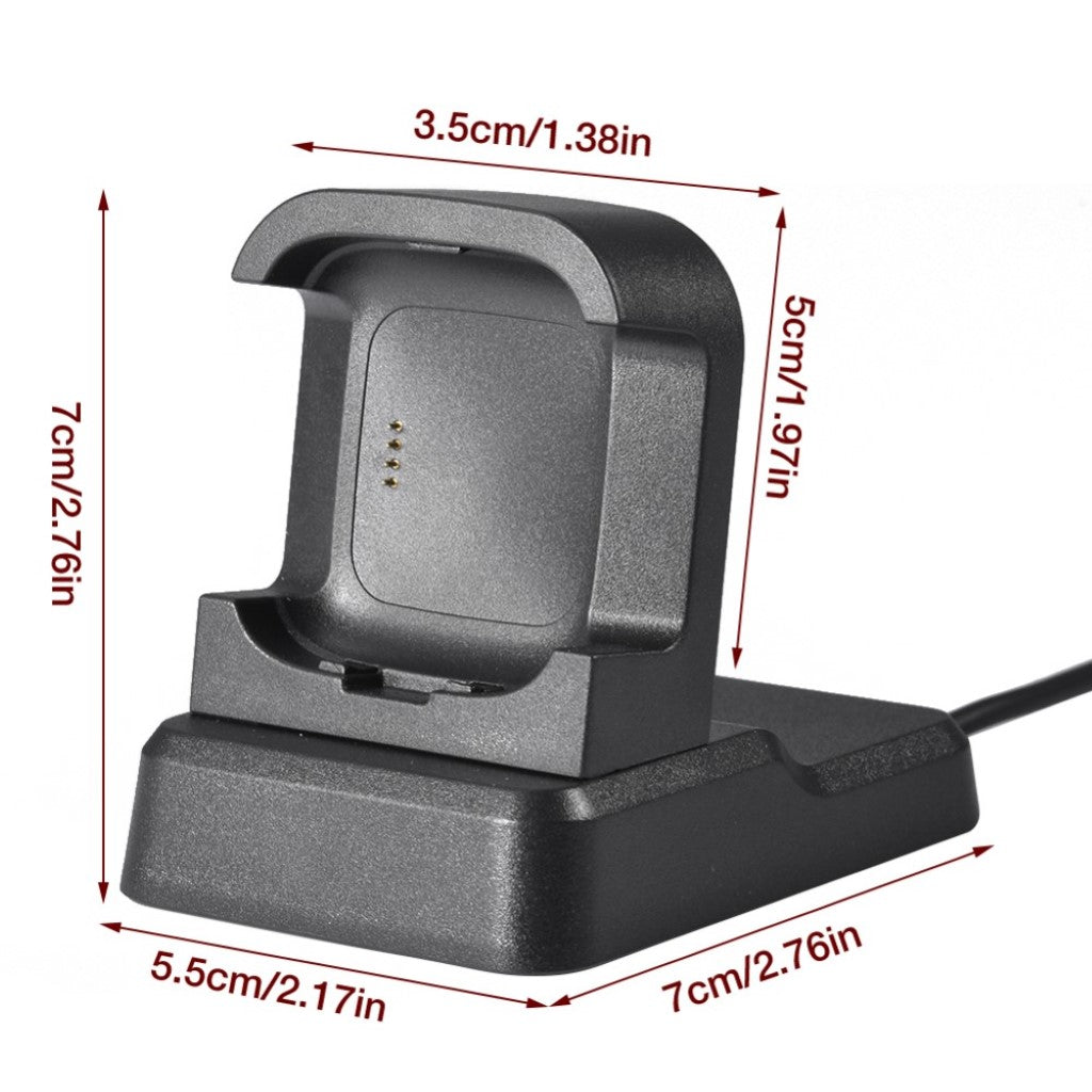 Plastik Fitbit Versa 2 Ladestation - Sort#serie_016