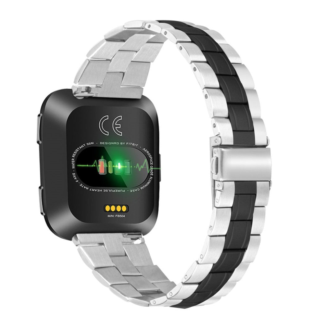 Mega sejt Fitbit Versa 2 Metal Rem - Sort#serie_1