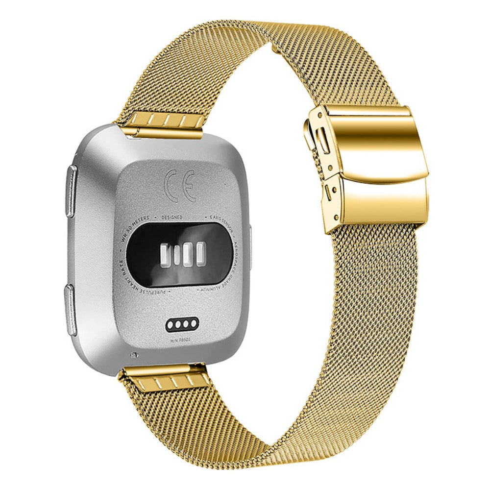 Rigtigt fed Fitbit Versa 2 Metal Rem - Guld#serie_3