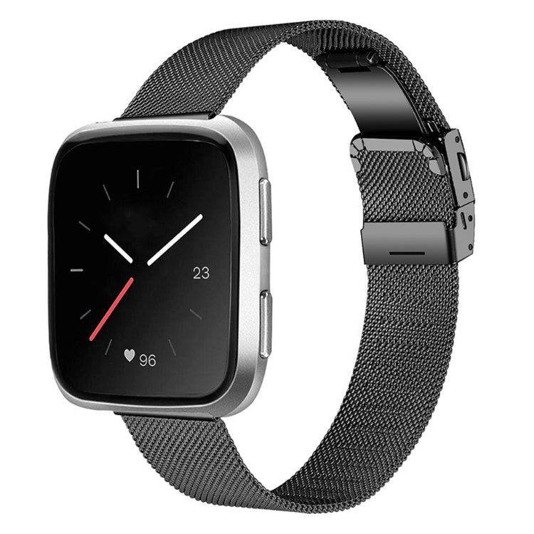 Helt vildt flot Fitbit Versa 2 Metal Rem - Sort#serie_1