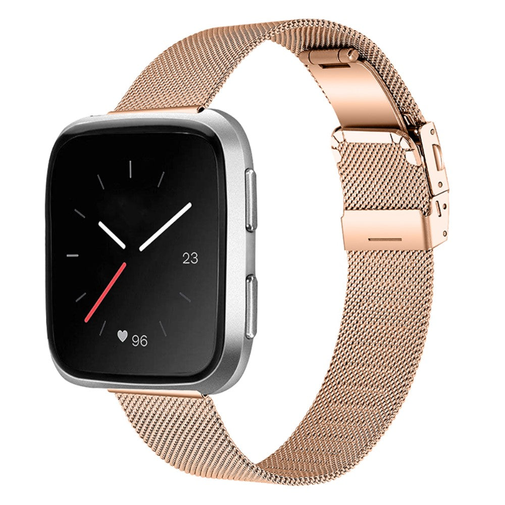 Helt vildt flot Fitbit Versa 2 Metal Rem - Pink#serie_4