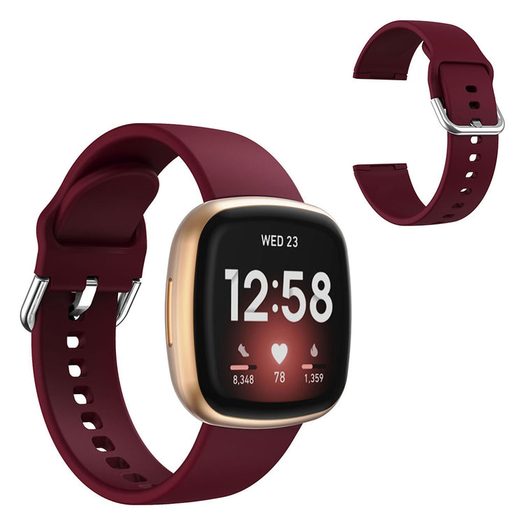 Meget godt Fitbit Versa 3 / Fitbit Sense Silikone Rem - Rød#serie_7