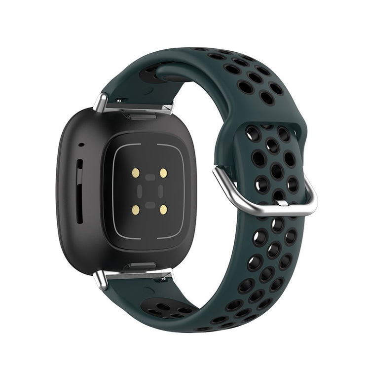 Mega fint Fitbit Versa 3 / Fitbit Sense Silikone Rem - Grøn#serie_4