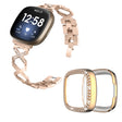 Fitbit Sense / Fitbit Versa 3 Metall armband mit Hülle