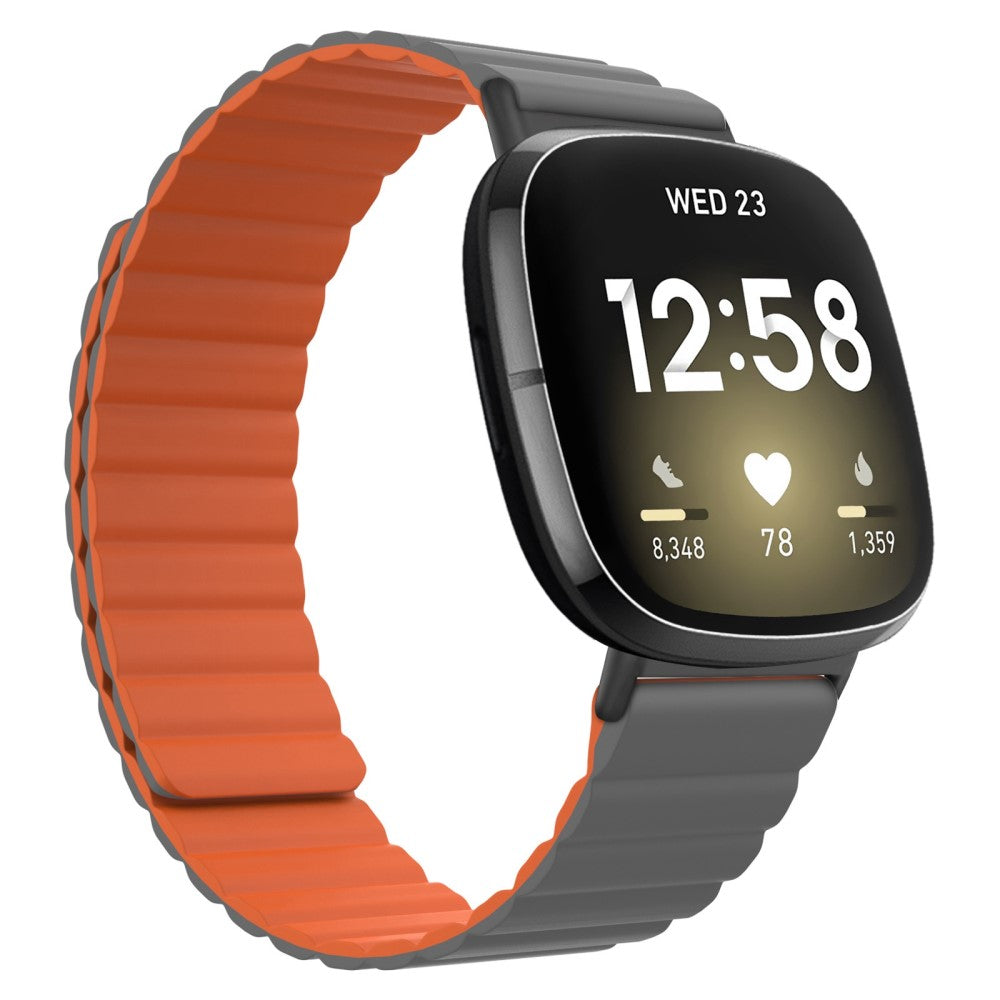 Fremragende Fitbit Sense / Fitbit Versa 3 Silikone Rem - Orange#serie_1