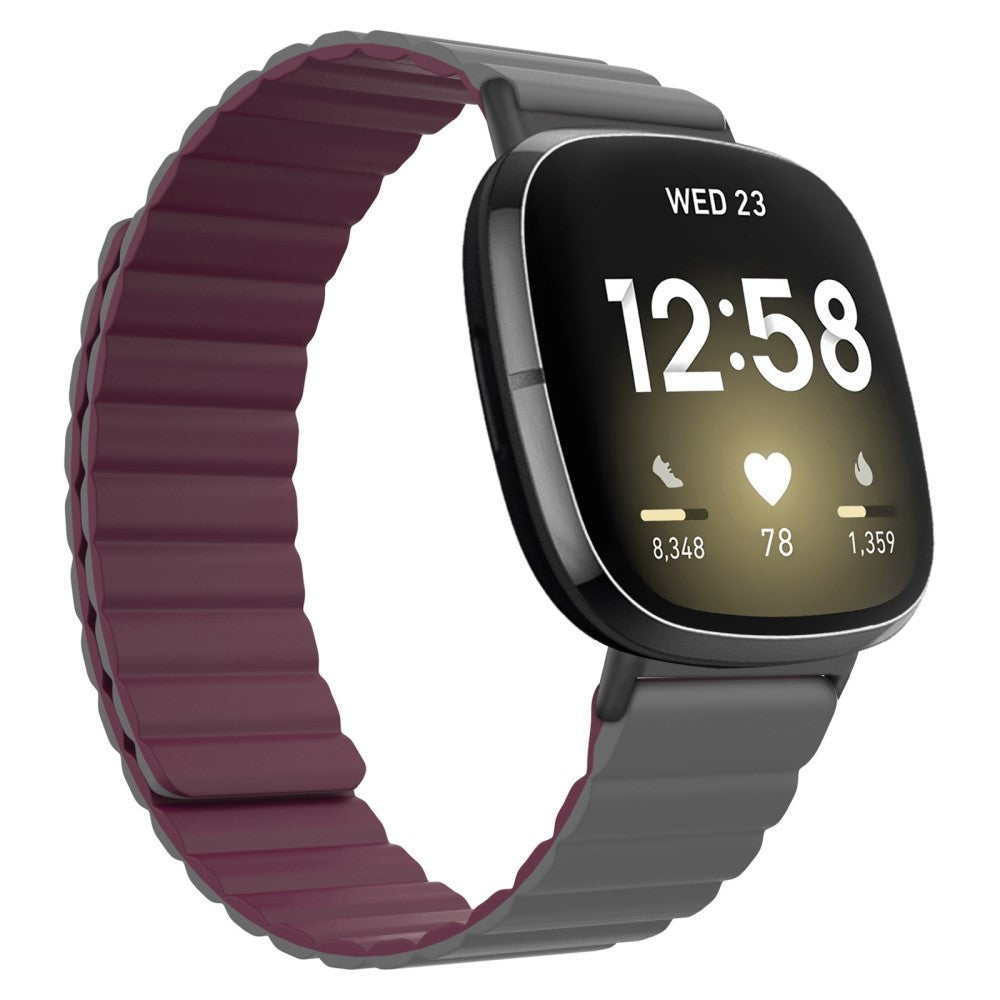 Fremragende Fitbit Sense / Fitbit Versa 3 Silikone Rem - Rød#serie_2