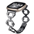 Modisch Fitbit Versa 3 Metall und Strass armband