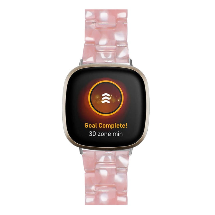 Superflot Fitbit Sense / Fitbit Versa 3 Plastik Rem - Pink#serie_9