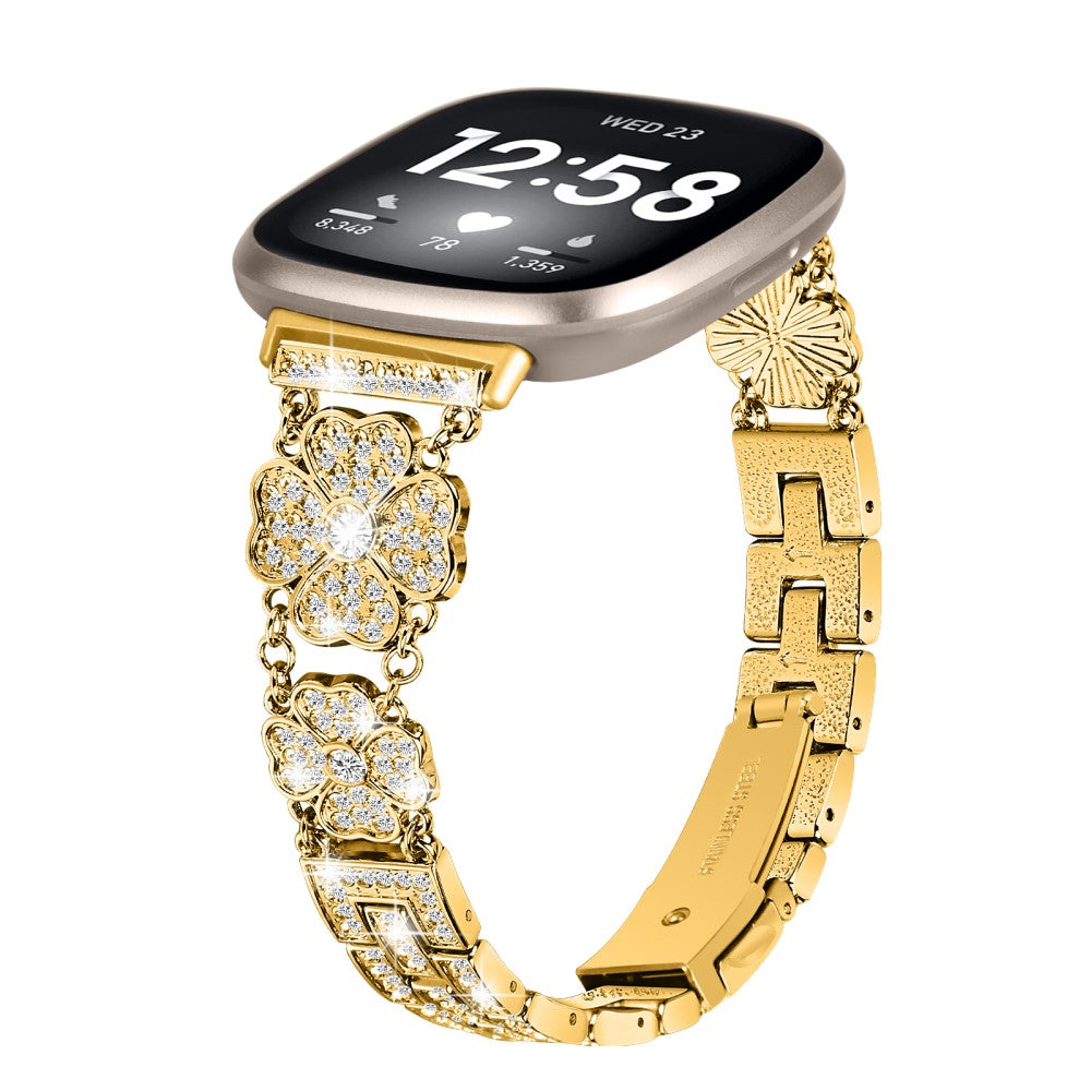 Rigtigt holdbart Fitbit Sense / Fitbit Versa 3  Rem - Guld#serie_2