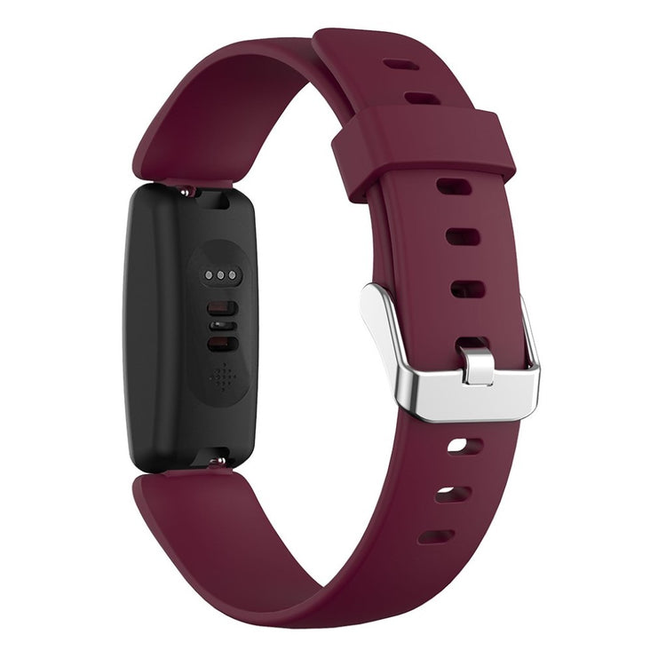 Vildt nydelig Fitbit Inspire 2 Silikone Rem - Størrelse: L - Rød#serie_6