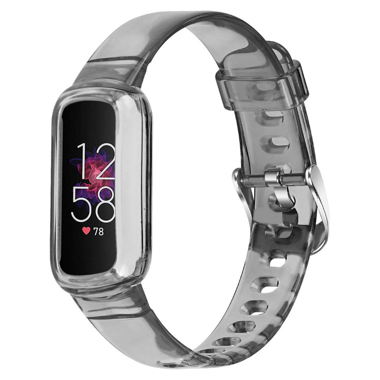 Vildt fed Fitbit Luxe Metal Rem - Sort#serie_4