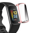 Mega Stylisch Fitbit Charge 5 Hülle mit Displayschutz in Silikon / TPU
