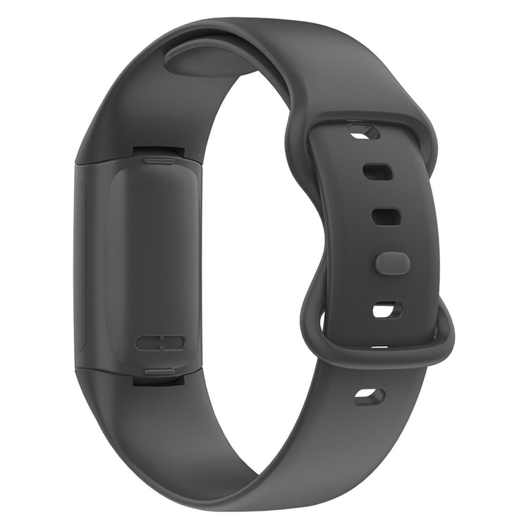 Super elegant Fitbit Charge 5 Silikone Rem - Sort#serie_1