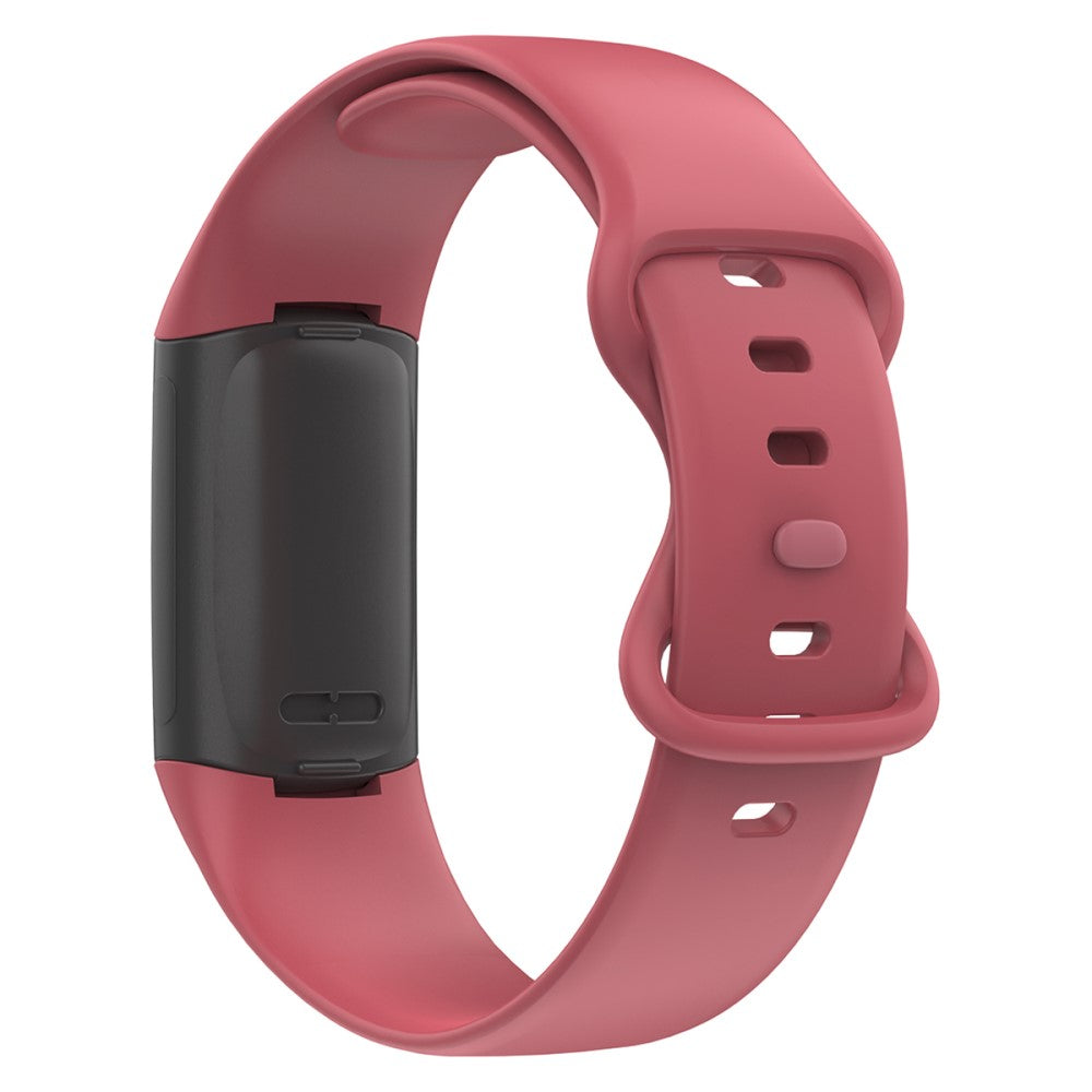 Super elegant Fitbit Charge 5 Silikone Rem - Rød#serie_4