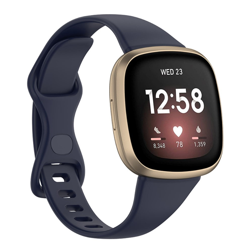 Fed Universal Fitbit Silikone Rem - Størrelse: L - Blå#serie_7