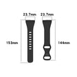 Absolut zuverlässig Universell Fitbit Silikon / TPU armband - Größe: S