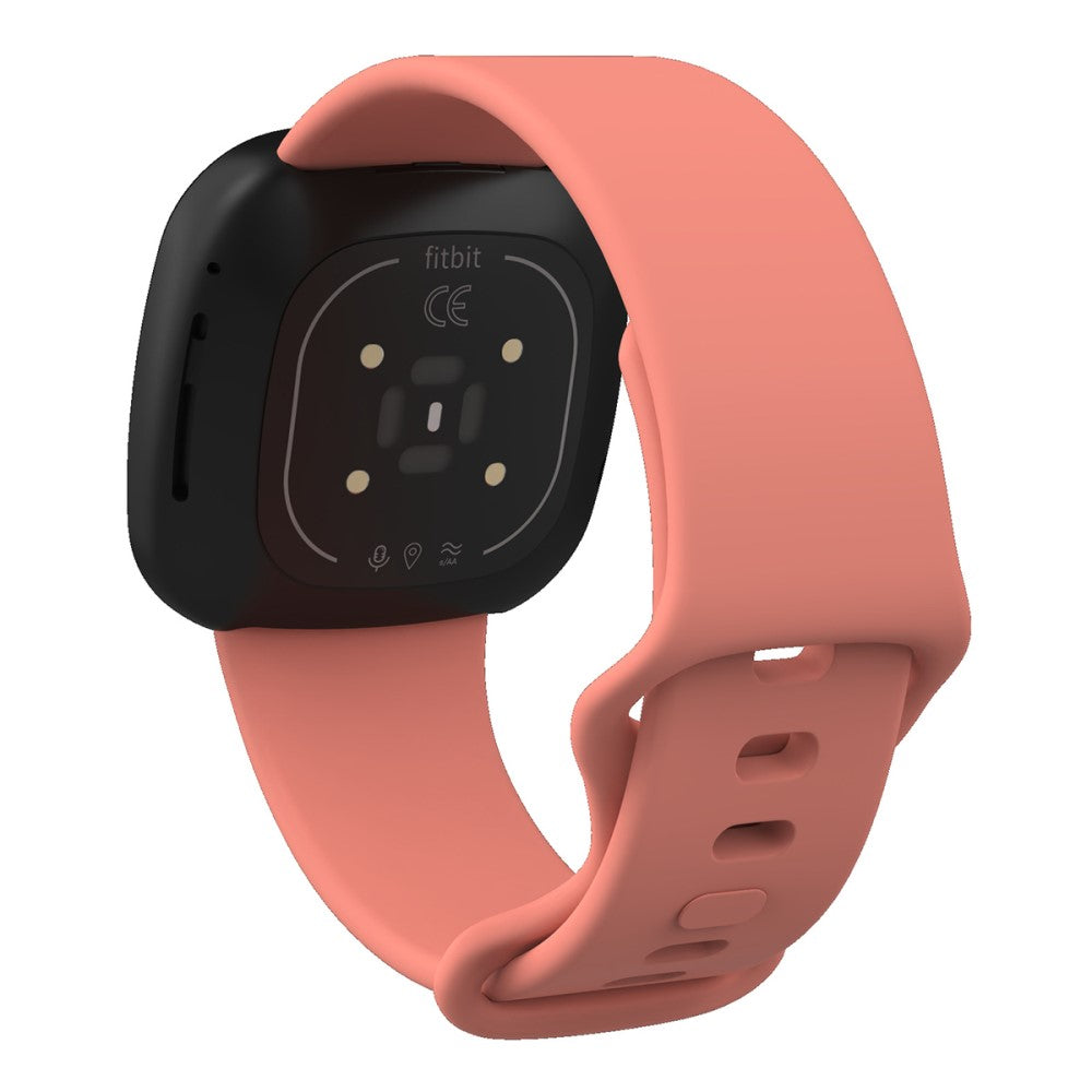 Rigtigt sejt Universal Fitbit Silikone Rem - Størrelse: S - Pink#serie_5