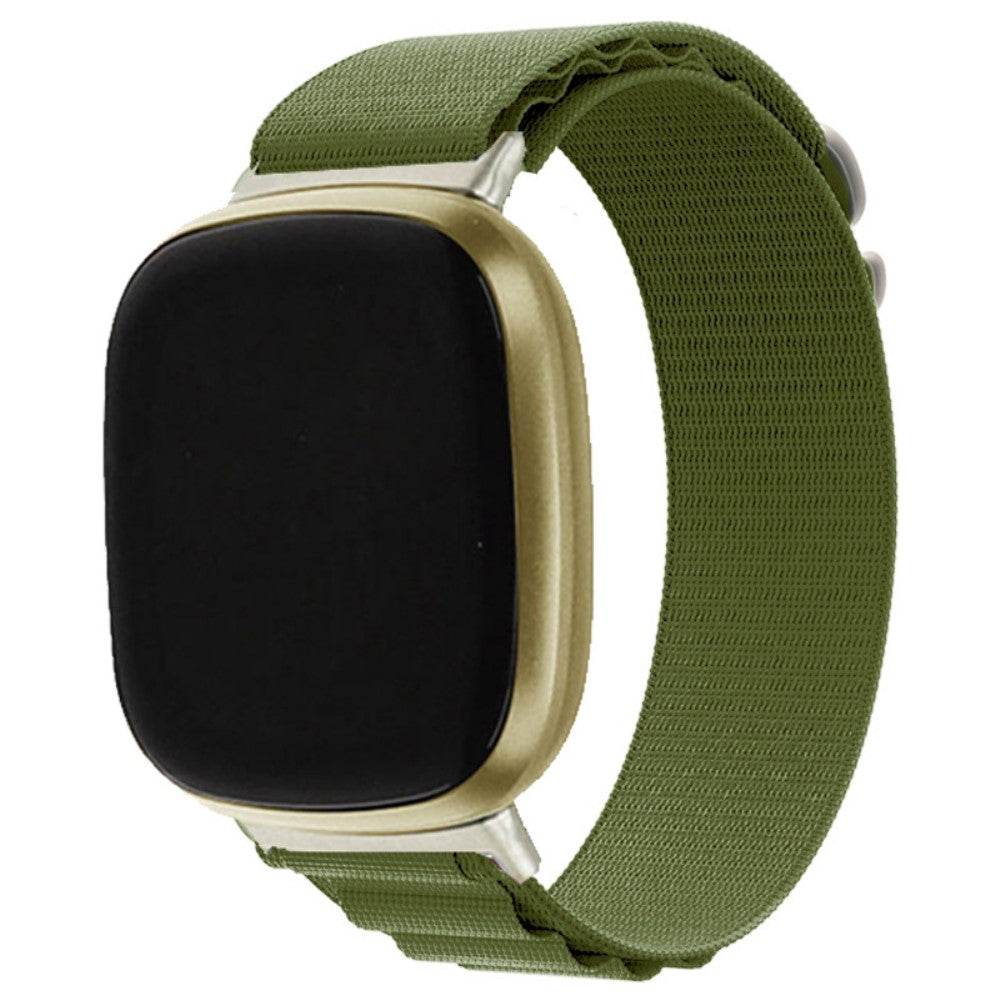 Mega sejt Fitbit Sense 2 / Fitbit Versa 4 Nylon Rem - Grøn#serie_3